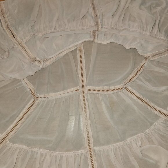 Torrid Sheer Beige Baby doll Blouse || 2X EUC - Picture 5 of 9